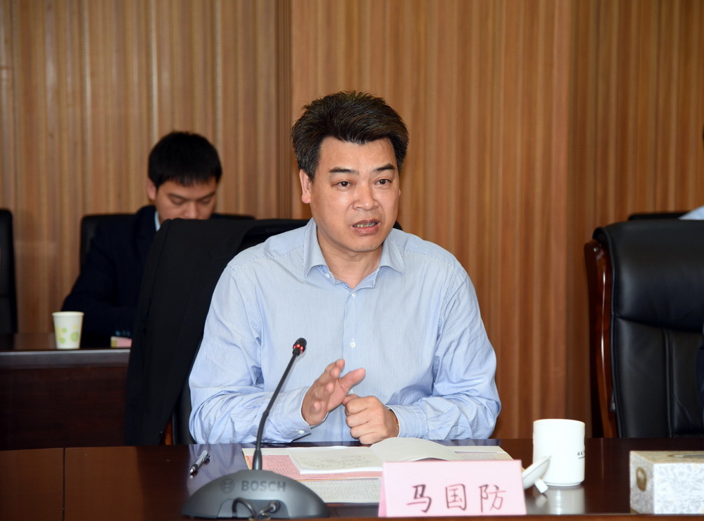 党委书记马国防讲话