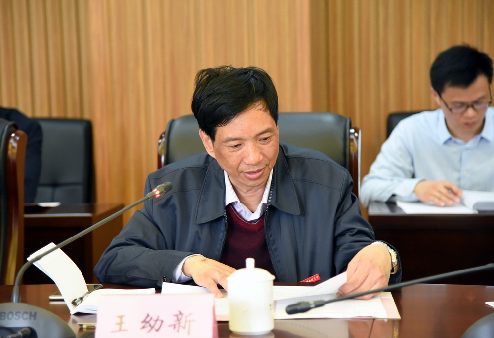 纪委书记王幼新作工作汇报